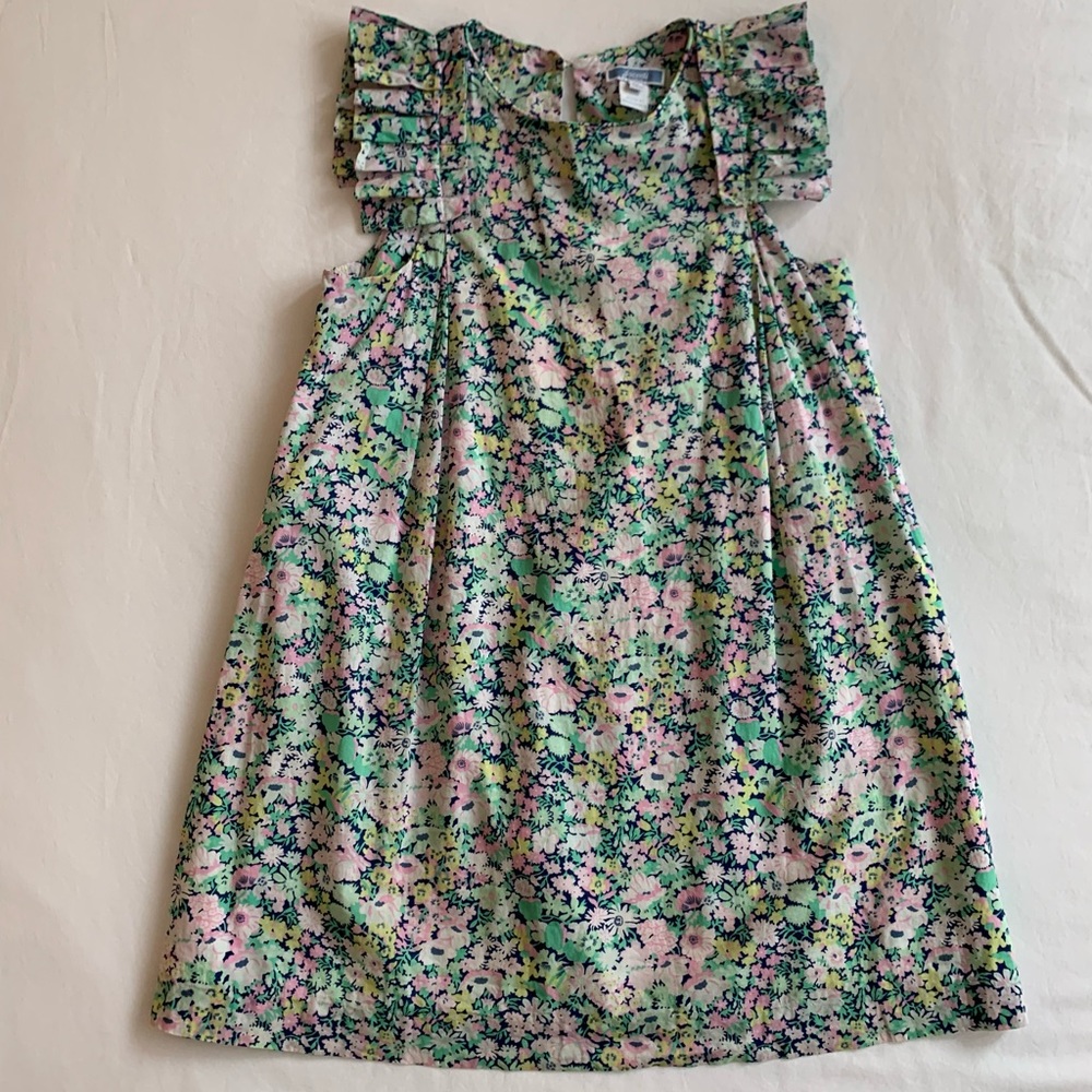Jacadi Size 8 Liberty Print Multi Color Dress